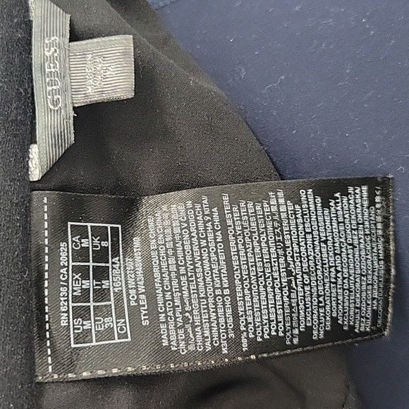 Guess Mid 2000s Bustier Corset Clubbing Crop Top with Lace Accent - Med - Picture 8 of 14